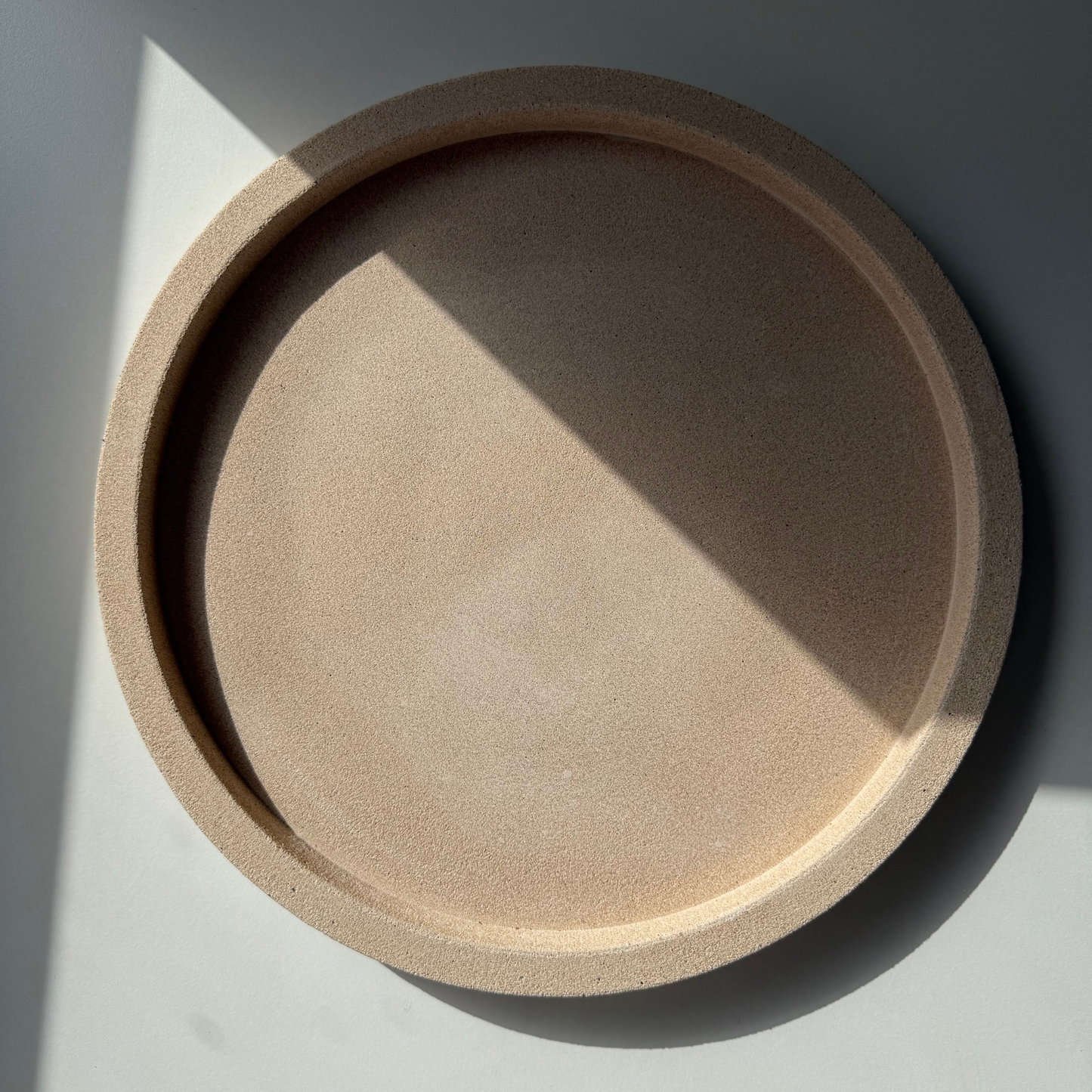 Large Round Tray - Stone