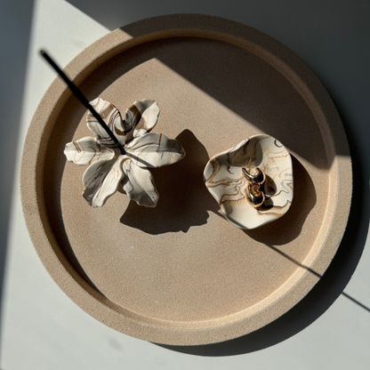 Large Round Tray - Stone