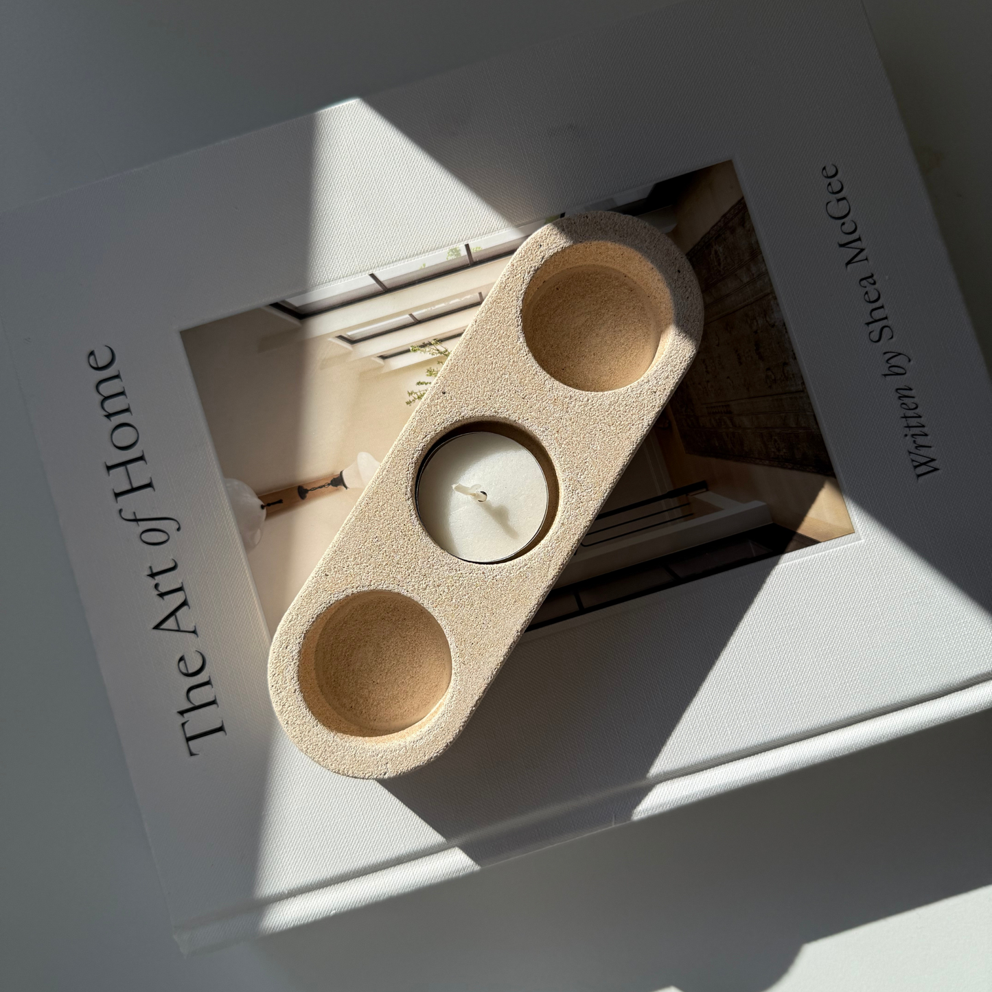 Tea light Candle Holder- Stone