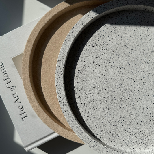 Large Round Tray - Stone